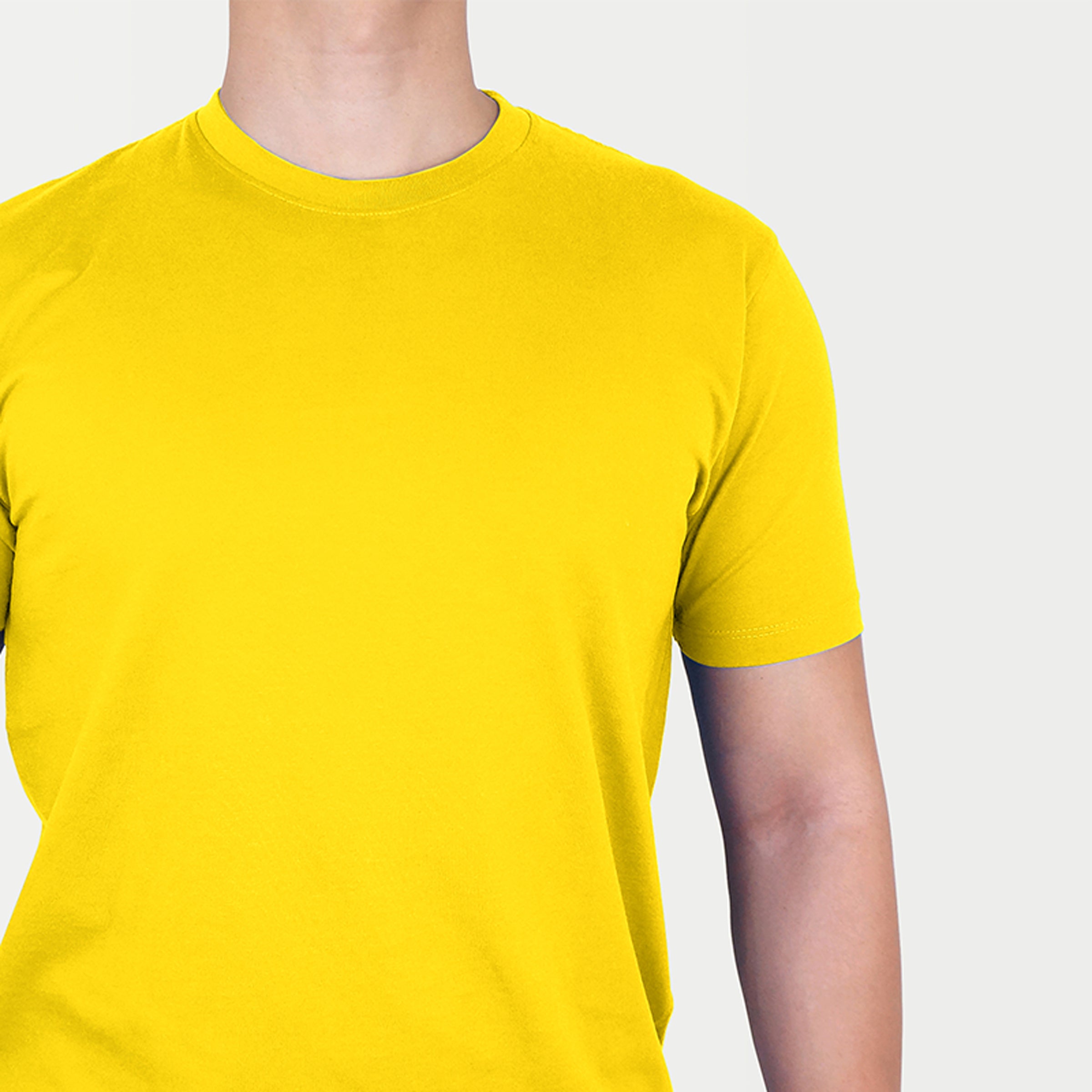 indigo yellow t-shirt plain right side
