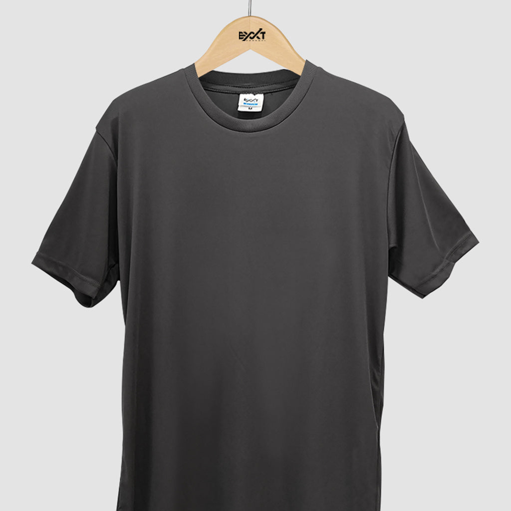 indigo black plain t-shirt full angle